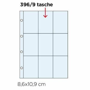 Confezione Fogli a 9 tasche Top Loaders per Top Binder