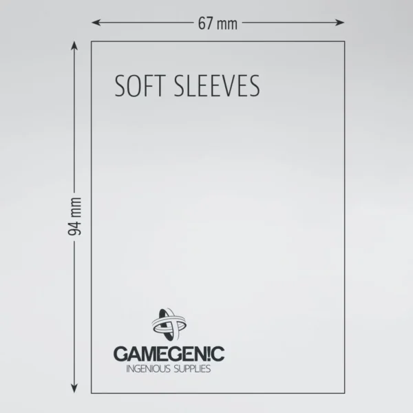 STANDARD SIZE SOFT SLEEVES - 100 bustine - GAMEGENIC - immagine 3
