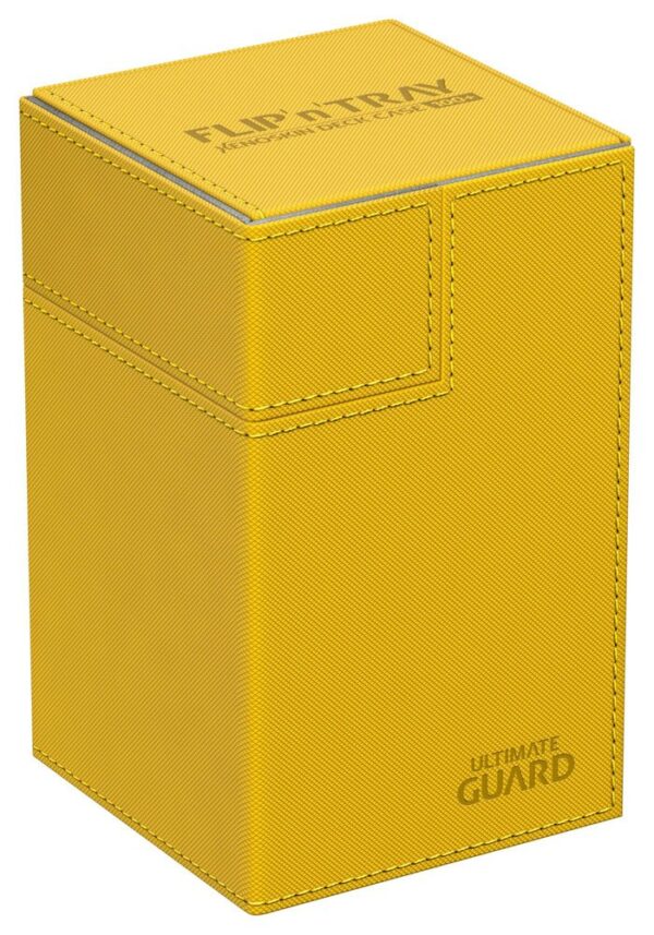 Flip´n´Tray Deck Case 100+ - Standard Size XenoSkin - Amber - Ultimate Guard - immagine 5