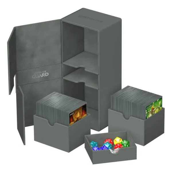 Twin Flip`n`Tray 266+ Xenoskin - Grey - Ultimate Guard