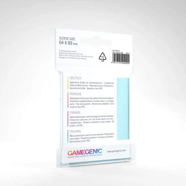 STANDARD SIZE PERFECT INNER SLEEVES - 100 bustine - GAMEGENIC - immagine 2