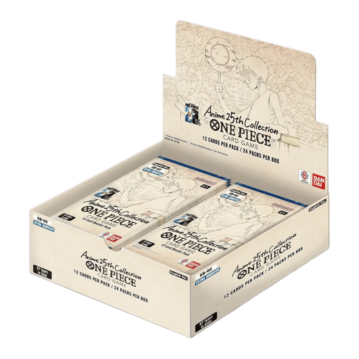 One Piece Card Game: Anime 25th Collection - Extra Booster Display Box (24 buste) EB-02 [ENG]
